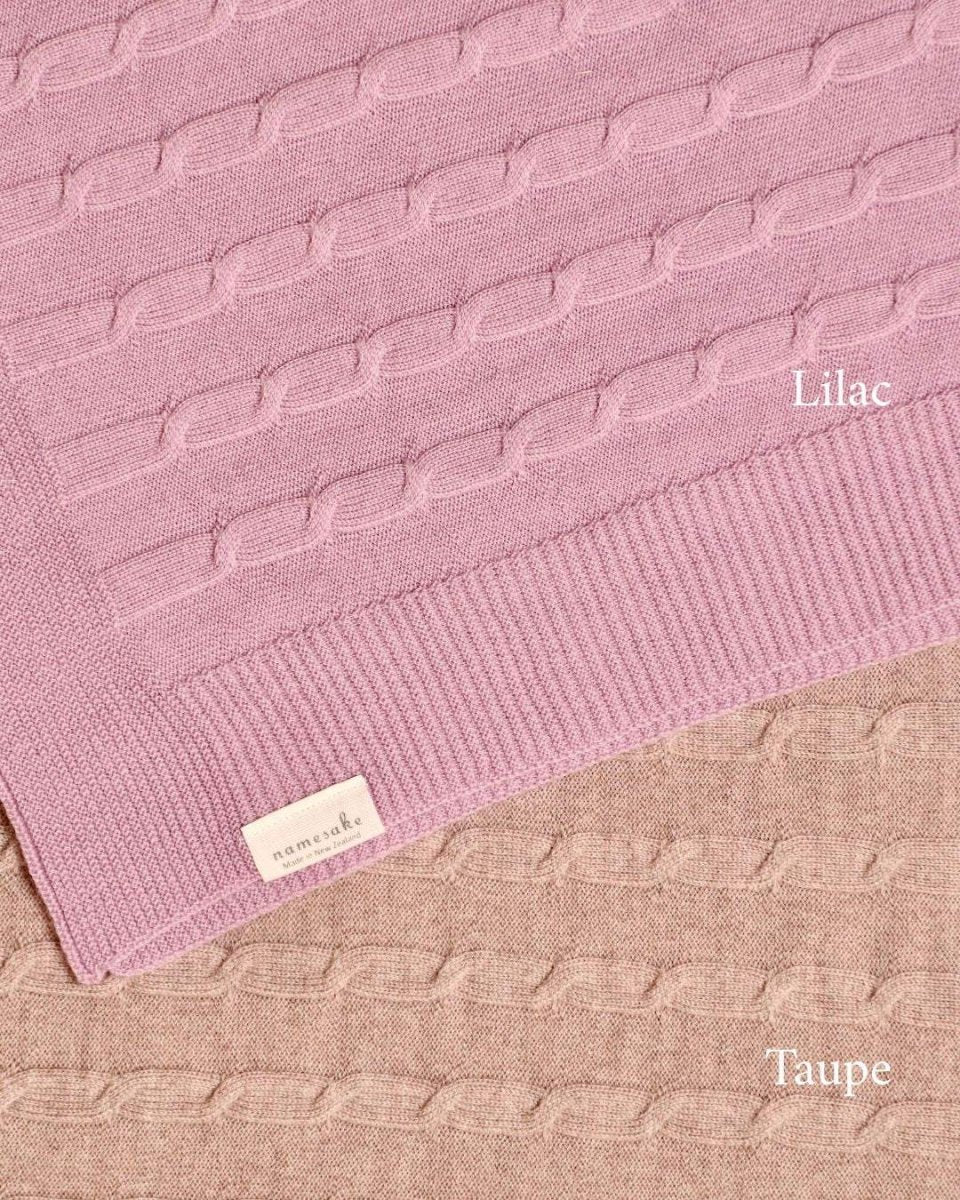Merino Baby Blanket - Rosette Design - Image 9